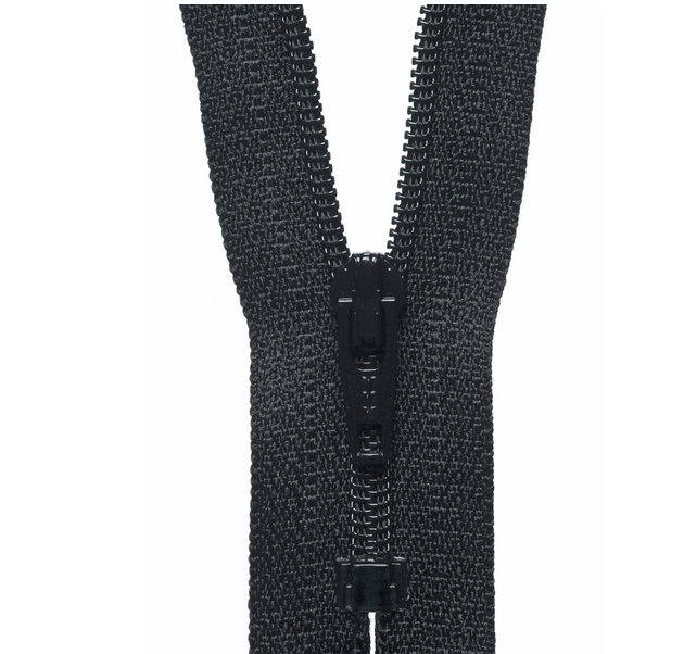 YKK Zippers Standard Zip - 20cm/ 8" -  Black