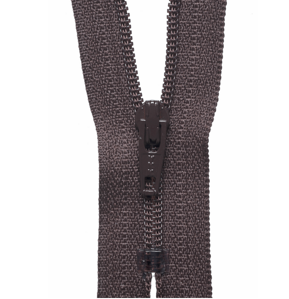YKK Zippers Standard Zip - 20cm/ 8" - Brown 570